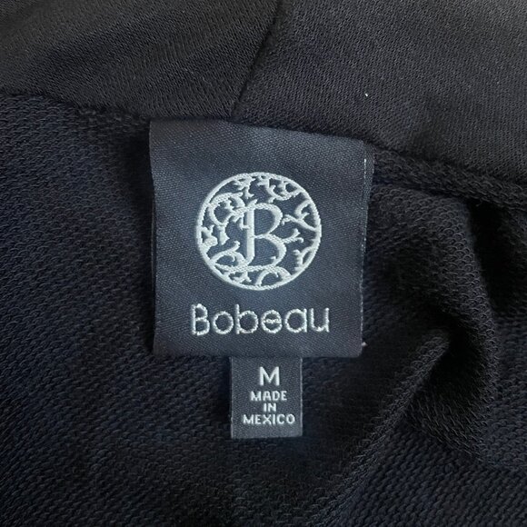 Bobeau Black Draped Cardigan Jacket - Size M - Picture 6 of 7